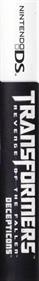 Transformers: Revenge of the Fallen: Decepticons - Box - Spine Image