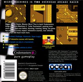 Micro Machines 2: Turbo Tournament - Box - Back Image