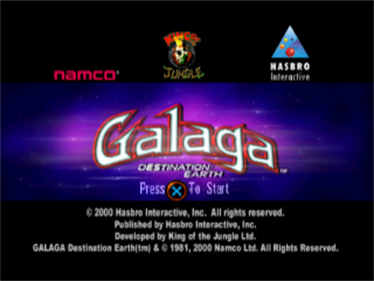 Galaga: Destination Earth - Screenshot - Game Title Image