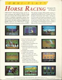 Omni-Play Horse Racing - Box - Back Image