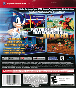 Sonic's Ultimate Genesis Collection - Box - Back Image