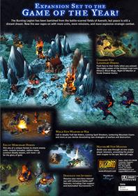 Warcraft III: The Frozen Throne - Box - Back Image