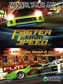 Faster Than Speed - Advertisement Flyer - Front Image