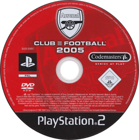 Club Football 2005: Arsenal - Disc Image