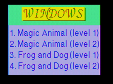 Windows into Literacy: Magic Animal and Frog and Dog - Screenshot - Game Select Image