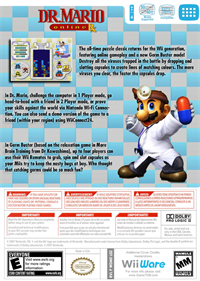 Dr. Mario Online Rx - Fanart - Box - Back