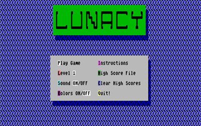 Lunacy - Screenshot - Game Select Image