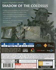 Shadow of the Colossus - Box - Back Image