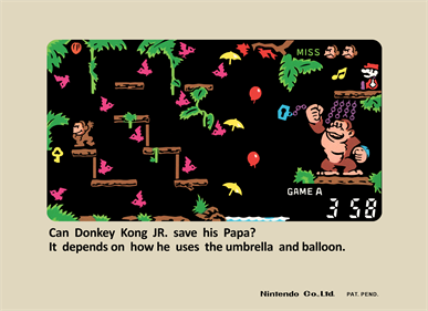 Donkey Kong Jr. (Tabletop) - Box - Back - Reconstructed Image