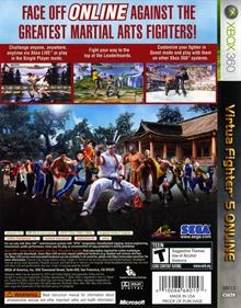 Virtua Fighter 5 Online - Box - Back Image