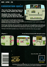 Convention Quest - Box - Back Image