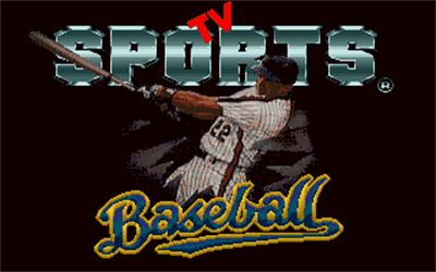 TV Sports Baseball - Screenshot - Game Title Image