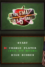 Are You Smarter Than A 5th Grader? - Screenshot - Game Title Image
