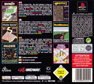 Arcade's Greatest Hits: The Atari Collection 2 - Box - Back Image