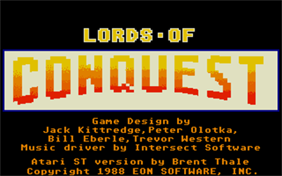 Lords of Conquest - Screenshot - Game Title Image