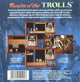 Realm of the Trolls - Box - Back Image