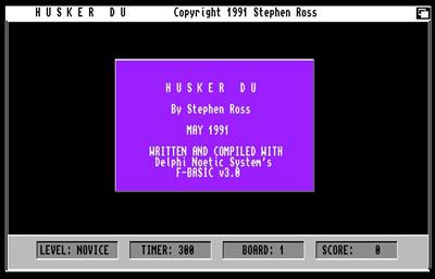 Husker Du - Screenshot - Game Title Image