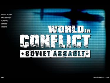 World in Conflict: Soviet Assault - Screenshot - Game Title Image