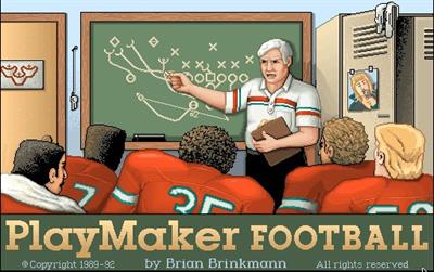 PlayMaker Football - Screenshot - Game Title Image