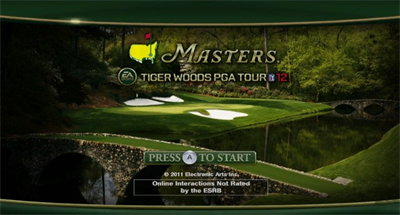 Tiger Woods PGA TOUR 12: Masters - Screenshot - Game Title Image