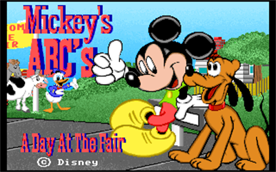 Mickey's ABC's: A Day at the Fair - Screenshot - Game Title Image