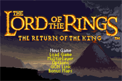 The Lord of the Rings: The Return of the King - Screenshot - Game Select