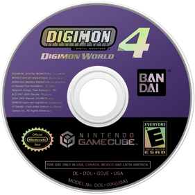 Digimon World 4 - Disc Image