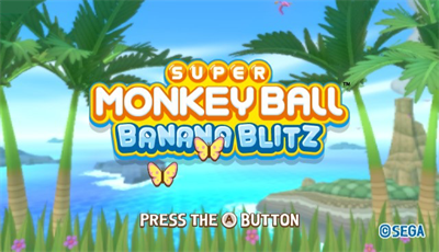Super Monkey Ball: Banana Blitz - Screenshot - Game Title Image