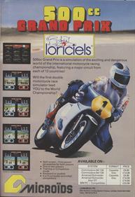 500cc Grand Prix - Advertisement Flyer - Front Image