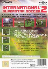 International Superstar Soccer 2 - Box - Back Image
