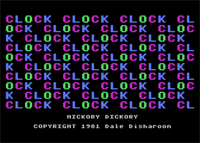 Hickory Dickory - Screenshot - Game Title Image