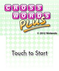Crosswords Plus - Screenshot - Game Title Image