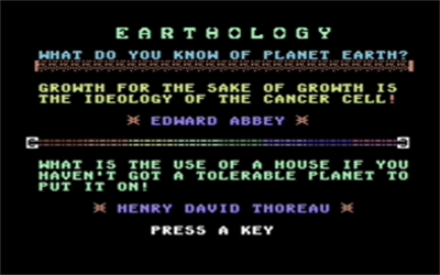 Earthology - Screenshot - Game Title Image