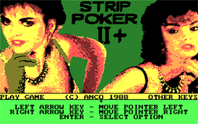 Strip Poker II Plus - Screenshot - Game Title Image