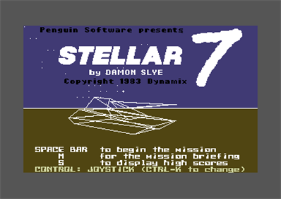Stellar 7 - Screenshot - Game Title Image