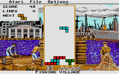 Tetris (Spectrum Holobyte) - Screenshot - Gameplay Image
