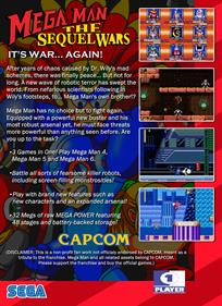 Mega Man: The Sequel Wars: Episode Red - Box - Back Image