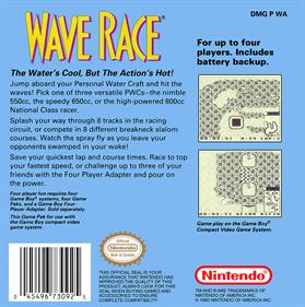 Wave Race - Box - Back Image