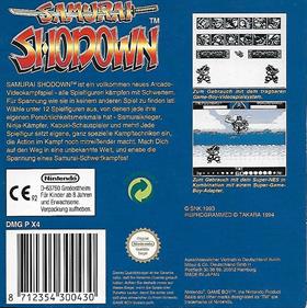 Samurai Shodown - Box - Back Image
