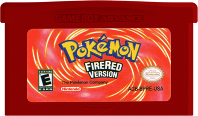 Pokémon FireRed Version - Cart - Front Image