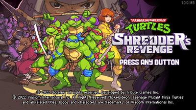 Teenage Mutant Ninja Turtles: Shredder's Revenge - Screenshot - Game Title Image