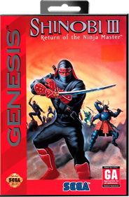 Shinobi III: Return of the Ninja Master - Box - Front - Reconstructed