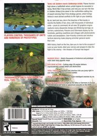 Sudden Strike 3: Arms for Victory - Box - Back Image