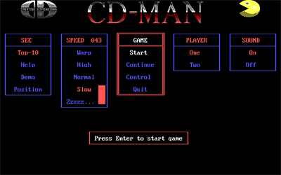 CD-Man - Screenshot - Game Select Image