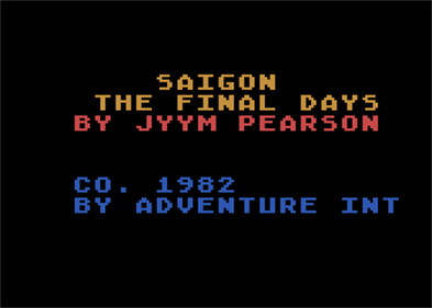 Saigon: The Final Days - Screenshot - Game Title Image