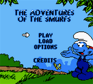 The Adventures of the Smurfs - Screenshot - Game Title Image