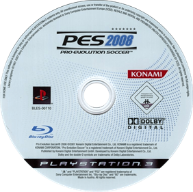 PES 2008: Pro Evolution Soccer - Disc Image