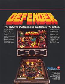 Defender - Advertisement Flyer - Back Image