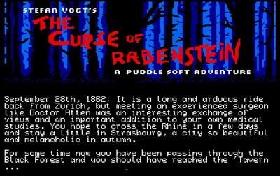 The Curse of Rabenstein - Screenshot - Game Title Image