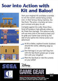 TaleSpin - Box - Back Image